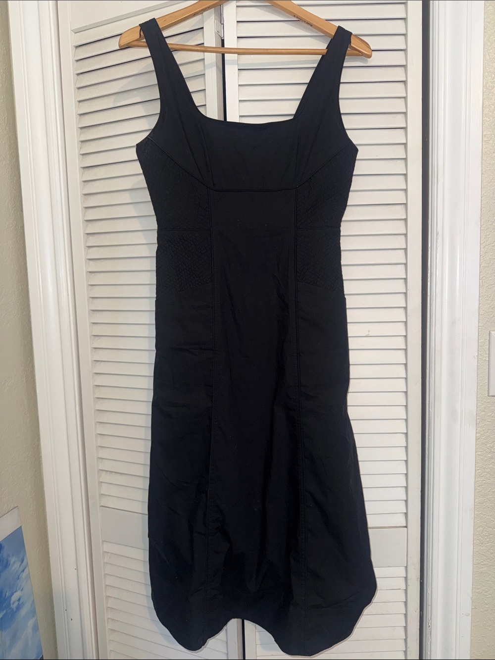 Banana Republic Black Midi Dress with Wide Straps - 2